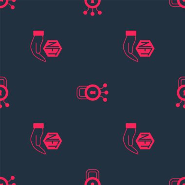 NFT Dijital Şifreleme Sanatı ve Siber Güvenliği kusursuz bir modele ayarla. Vektör