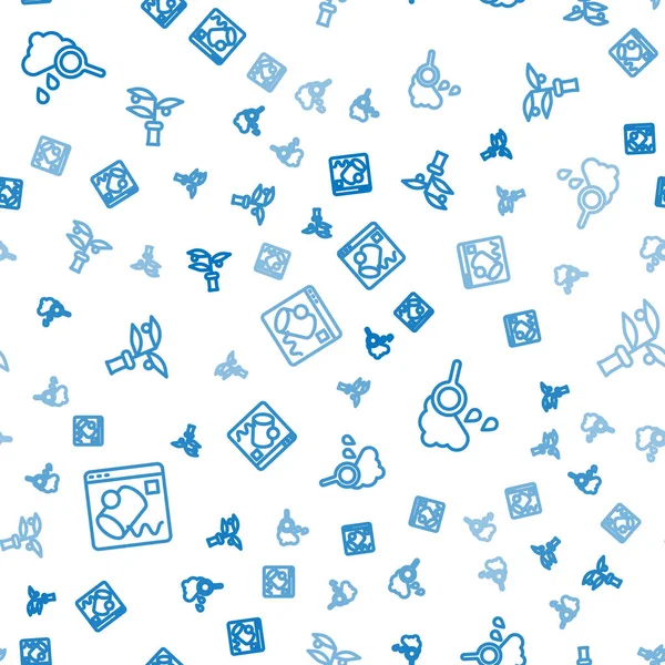 Çizgiyi görselleştirme, yağmur ve bitkilerin kusursuz bir şekilde ürediği bir bulut. Vektör