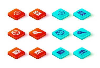 GDO, genetiği değiştirilmiş et, bakteri, turuncu, mühendislik modifikasyonu ve biyo-tehlike ve büyüteç ikonu içeren Petri kabı. Vektör