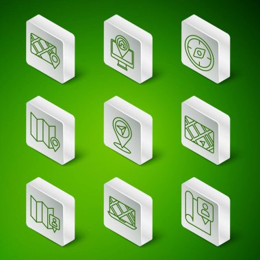 Çizgiyi konum işaretleyicisi, şehir navigasyonu, GPS cihazı, harita şifresi, monitör ve simge ile ayarla. Vektör