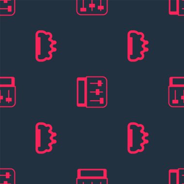 Pirinç muşta ve davul makinesi müziğini kusursuz bir kalıba getir. Vektör