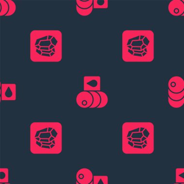 Mücevher taşı ve fıçı yağını pürüzsüz bir kalıba dök. Vektör