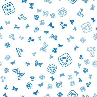 Güvenlik kamerası, kalkan ve polis arabası ve teşhirciyi kusursuz bir şekilde ayarlayın. Vektör