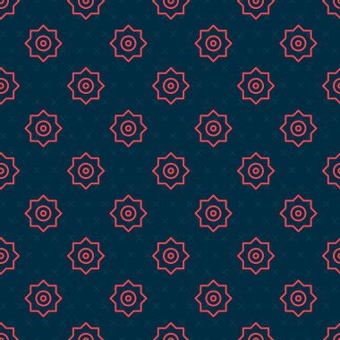 Kırmızı çizgi düşen yıldız simgesi siyah arkaplanda izole edilmiş. Göktaşı, göktaşı, kuyruklu yıldız, asteroid, yıldız ikonu. Vektör.