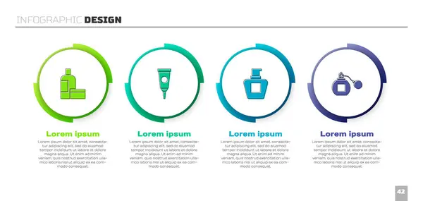 Krem Losyon Kozmetik Tüpü Parfüm Hazırla Ticari Bilgi Şablonu Vektör — Stok Vektör