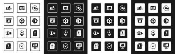 Set Star Human Mit Ausrüstung Innerhalb Diagramm Diagramm Infografik Kuchen — Stockvektor