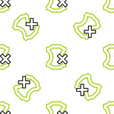 Çizgi yok. Deri simgesi yok. Beyaz arkaplanda kusursuz desen var. Vektör.