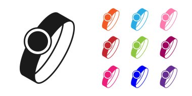 Siyah Elmas nişan yüzüğü ikonu beyaz arkaplanda izole edilmiş. Simgeleri renklendirin. Vektör.