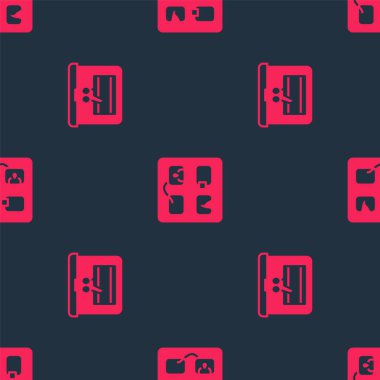 Video kaydediciyi dizüstü bilgisayara, Storyboard 'u da kusursuz desene ayarla. Vektör.