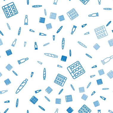 Marihuana birleşik bateri makinesi müziği ve Bullet 'ı kusursuz desenlere ayarlayın. Vektör.