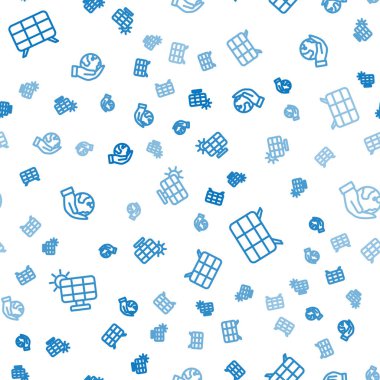 Güneş enerjisi panelini ve Dünya 'yı düz bir şekilde tutan eli ayarlayın. Vektör.