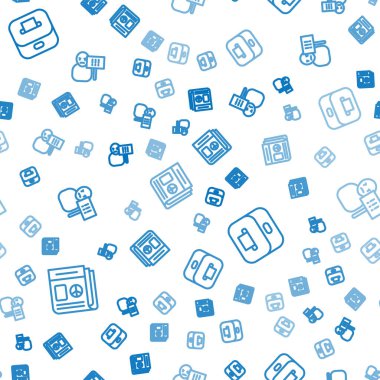 Satır Haberleri, oy sandığı ve protestoyu kusursuz bir şekilde ayarlayın. Vektör.