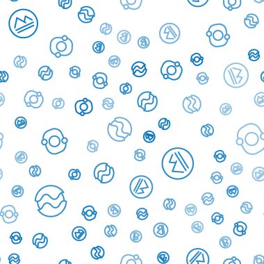 Gezegen Dünya elementi ve güneş sistemini kusursuz desene ayarlayın. Vektör.