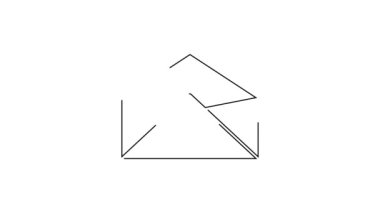 Siyah çizgi Zarf simgesi beyaz arkaplanda izole edildi. E- posta mektup sembolü. 4K Video hareketli grafik canlandırması.