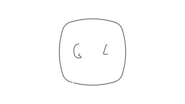 Beyaz zemin üzerinde Soru ve Yanıt simgesi olan siyah çizgi konuşma baloncukları. Q ve A sembolü. SSS işareti. Konuşma balonu ve çizelgesi. 4K Video hareketli grafik canlandırması .