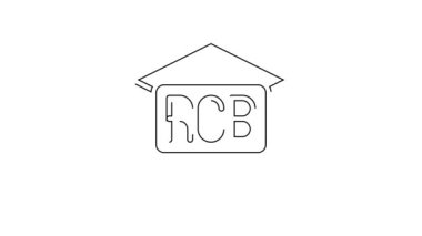 Siyah çizgi RGB ve CMYK renk karıştırma simgesi beyaz arkaplanda izole edildi. 4K Video hareketli grafik canlandırması.