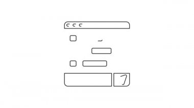 Beyaz arkaplanda izole edilmiş dizüstü bilgisayardaki yeni sohbet mesajları bildirimi. Smartphone sohbet mesajları konuşma baloncukları. 4K Video hareketli grafik canlandırması.