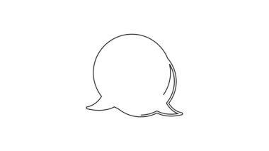 Siyah çizgi altın çubuk simgesi beyaz arkaplanda izole edildi. Bankacılık işi konsepti. 4K Video hareketli grafik canlandırması.