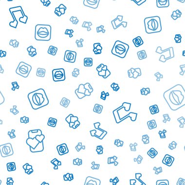 Satır Randevu uygulamasını çevrimiçi mobil müzik nota tonunu ayarlayın. Kalpleri ve gülen dudakları pürüzsüz desenli olsun. Vektör.