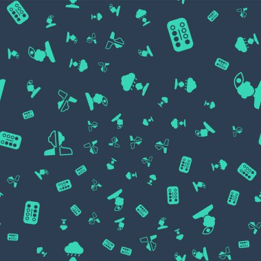 Set Depression and frustration Sedative pills Bipolar disorder and Solution problem in psychology on seamless pattern. Vector.