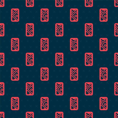 Şehir haritası yön bulma simgesinin kırmızı çizgi bilgileri siyah arkaplanda izole edilmiş. Mobil Uygulama Arayüzü tasarımı. Coğrafi konsept. Vektör.