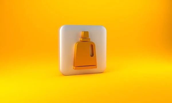 Gold Plastikflasche Für Waschmittel Bleichmittel Spülmittel Oder Ein Anderes Reinigungsmittel — Stockfoto