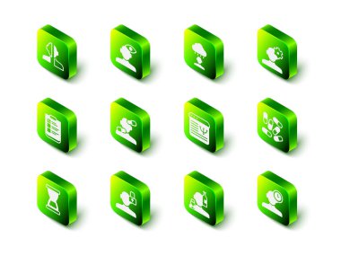 Psikolojik Depresyon ve hüsran ilaçlarında veya Insomnia Online Psikolojik Danışmanlık ve Kapalı Kişilik ikonunda Çözüm Sorunu Ayarlayın. Vektör.