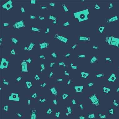 İşaretleyici kalem, sprey sprey başlık, boya spreyi ve boya, guaj, kavanoz, kusursuz desenli boya. Vektör.