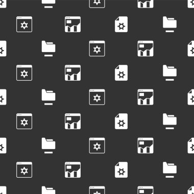 Belge ayarları dizini Tarayıcı ve Grafik grafiği bilgisini pürüzsüz desen üzerine ayarla. Vektör.