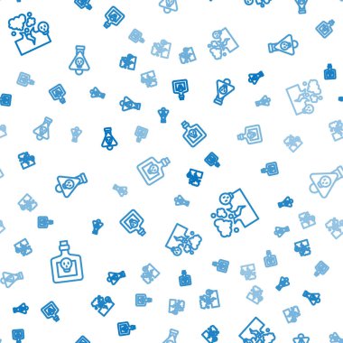 Zehirli gaz ya da duman bulutu ve pürüzsüz bir şablona göre şerit çiz. Vektör.