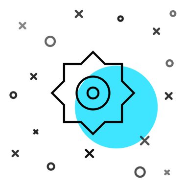 Düşen yıldız simgesi beyaz arkaplanda izole edildi. Göktaşı, göktaşı, kuyruklu yıldız, asteroid, yıldız ikonu. Rastgele dinamik şekiller. Vektör.