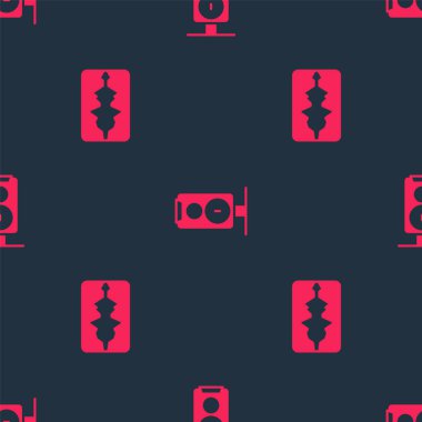 Müzik dalga dengeleyicisini ve Stereo hoparlörünü kusursuz modele ayarla. Vektör.