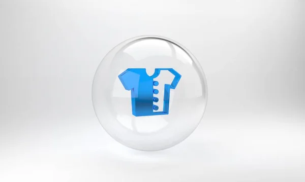 Shirt Baby Blu Icona Isolata Sfondo Grigio Simbolo Dei Vestiti — Foto Stock