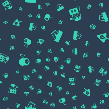 Zehirli elma, kemik ve kafatasından çıkan dumanı varile radyoaktif atık olarak yerleştirin. Vektör.