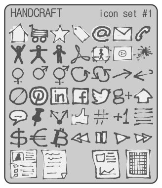 el sanatları Icon set