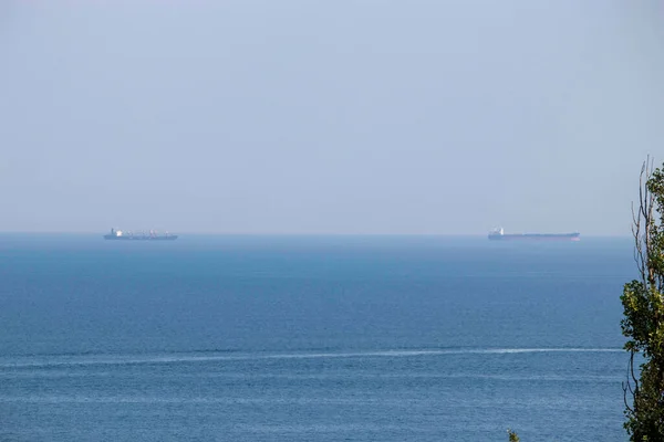 Navio Mar Azul Dia Verão — Fotografia de Stock