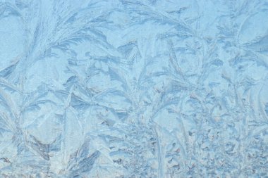 Camdaki buz deseni, camdaki güzel kış deseni.