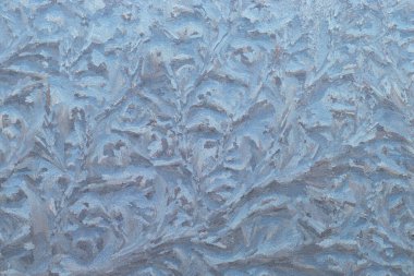 Camdaki buz deseni, camdaki güzel kış deseni.