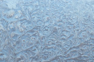 Camdaki buz deseni, camdaki güzel kış deseni.