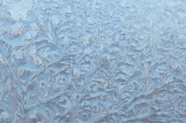 Camdaki buz deseni, camdaki güzel kış deseni.