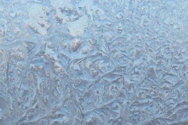 Camdaki buz deseni, camdaki güzel kış deseni.