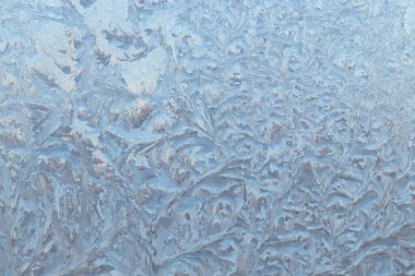 Camdaki buz deseni, camdaki güzel kış deseni.