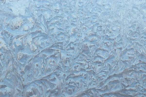Ice Pattern Glass Beautiful Winter Pattern Glass — Stock Photo, Image
