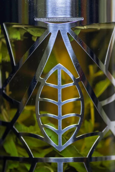 Teapot Brewed Green Tea Leaves Macro Leaves Tea — Stockfoto