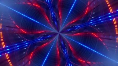 renkli kaleydoskop biçimi 3d canlandırma canlandırması