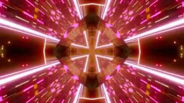 renkli kaleydoskop biçimi 3d canlandırma canlandırması