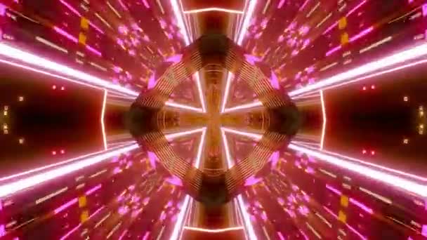 Farbenfrohe Kaleidoskop-Animation im 3D-Render-Stil — Stockvideo