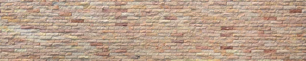 Стена Красного Кирпича Текстура Стены Красного Кирпича Панорамный Backgorund — стоковое фото