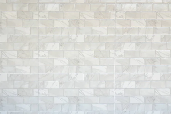Rectangle Tiles Seamless Pattern White Ceramic Tile Background Marble Tiles — Zdjęcie stockowe