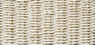 Beyaz ipin dokulu arkaplanının yakın plan görüntüsü